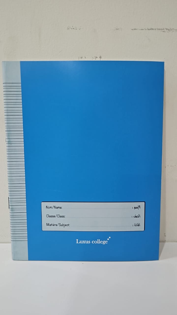 Copybook - A5 - 1 Subject - Paperback - Double Line (English)- 48 Pages - Normal Paper Cover - Opens From The Left
