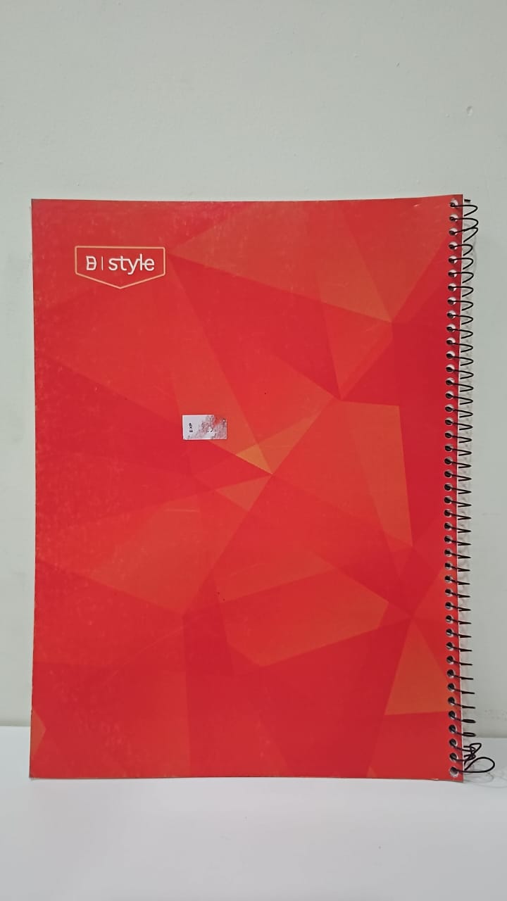 Red Cover - Copybook - A4 - 1 Subject - Spiral Bound Paperback - Single Line (Arabic) - 48 Pages - Opens to the Right
