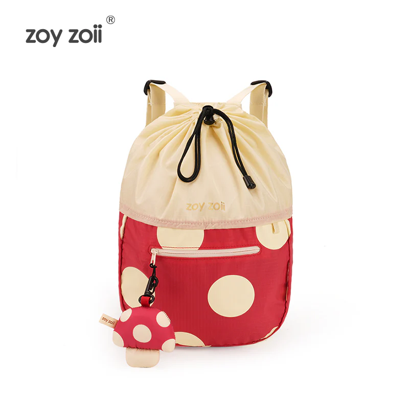 Drawstring Bag – Mushroom | Whimsical & Lightweight Kids Backpack