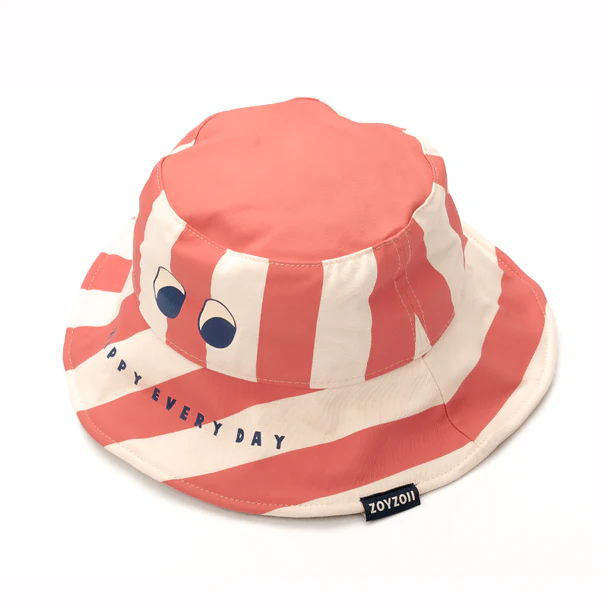 Sun Hat – Big Eyes | Striped Children’s Beach Hat