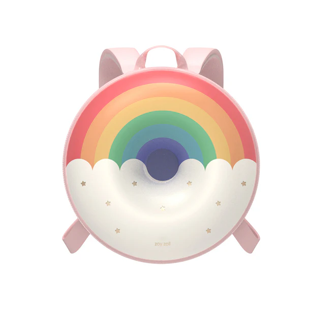 Donut Series – Rainbow Donut | 3D Kids Backpack with Colorful Charm