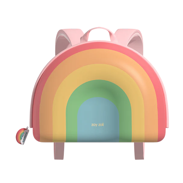 Dream Series – Candy Rainbow | 3D Rainbow Kids Backpack in Pastel Pink