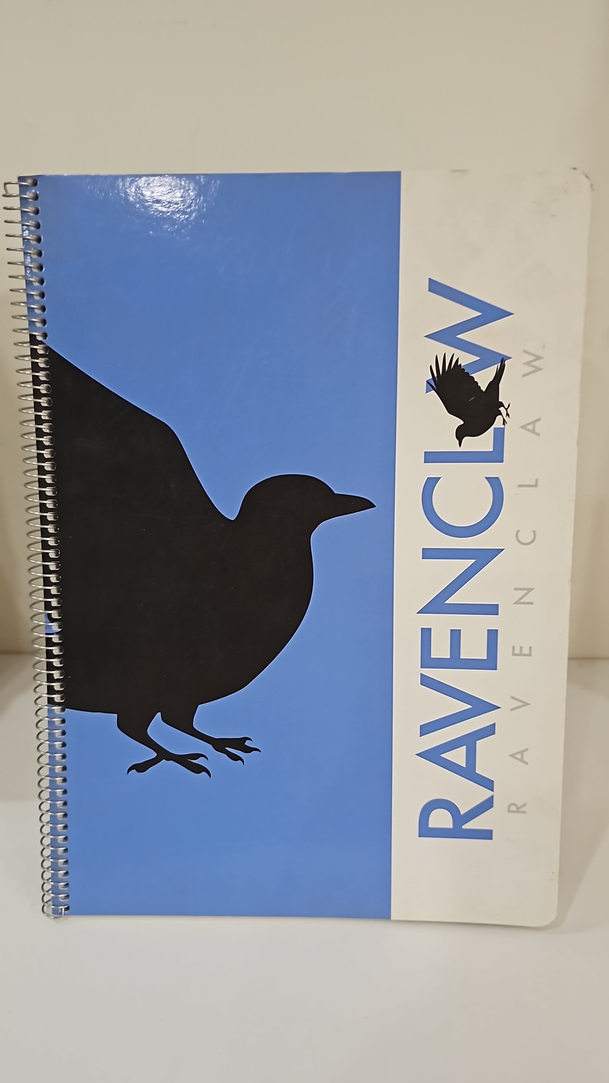 Ravenclaw HarryPotter Cover - Copybook - A4 - 1 Subject - Spiral Bound Paperback -Very Small Mini Boxes Lines - 80 Pages - Opens to the Left