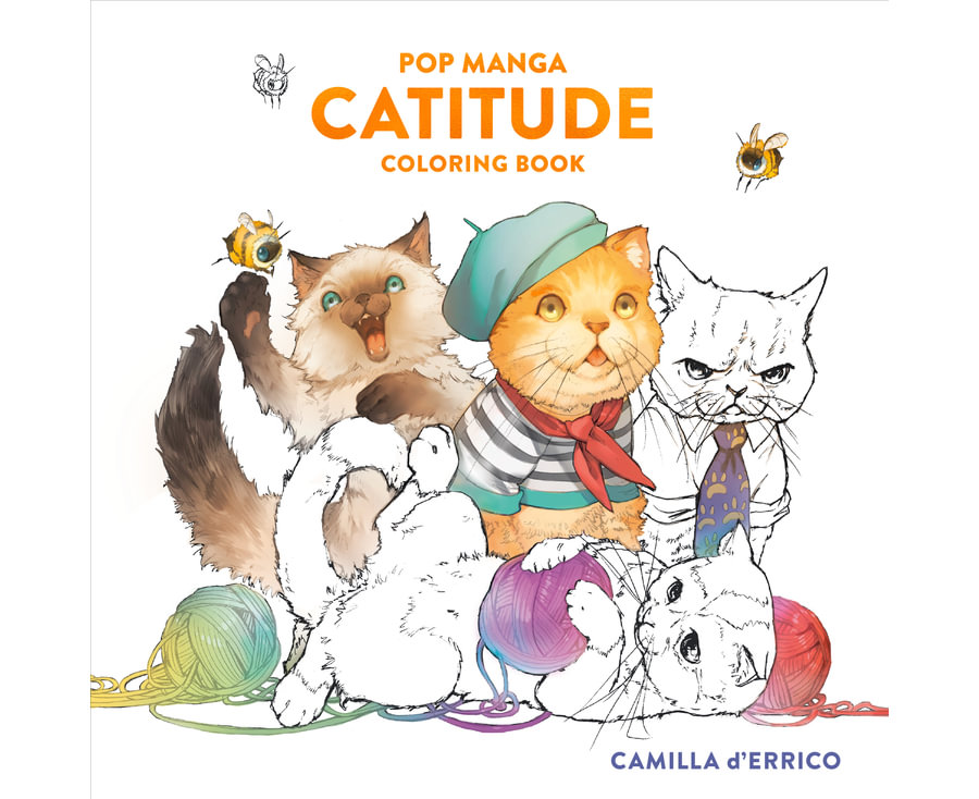 Pop Manga Catitude Coloring Book
