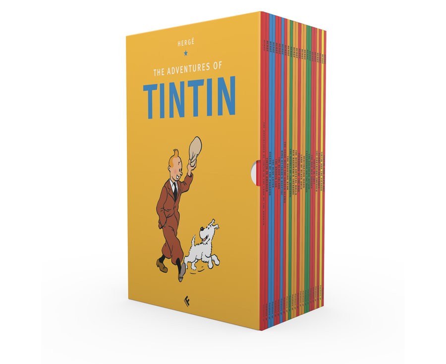 Tintin Paperback Boxed Set 23 titles