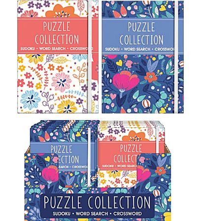 Squiggle A6 Puzzle Collection Book - Orange Floral