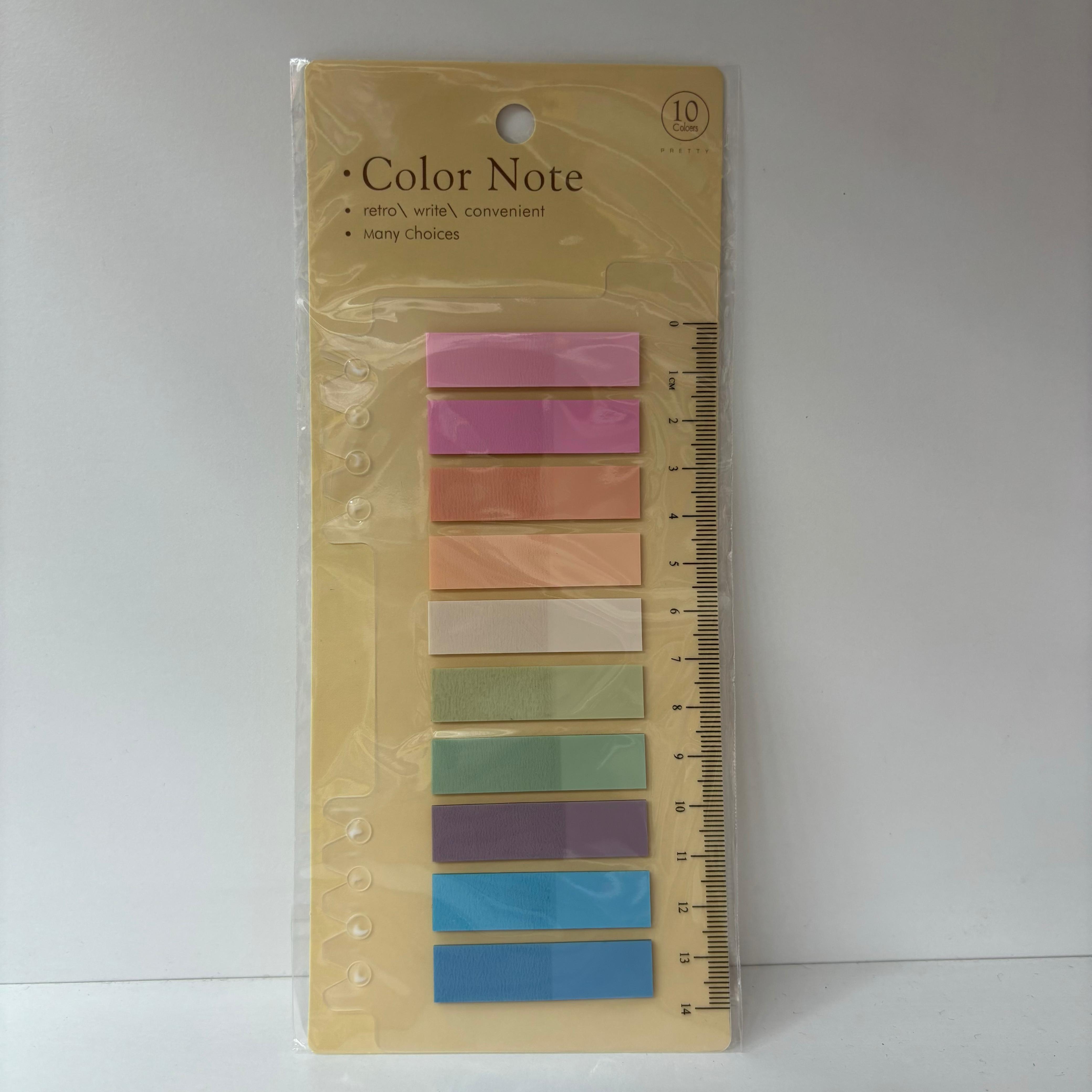 Sticky Book Tabs - Sunset Light Shades
