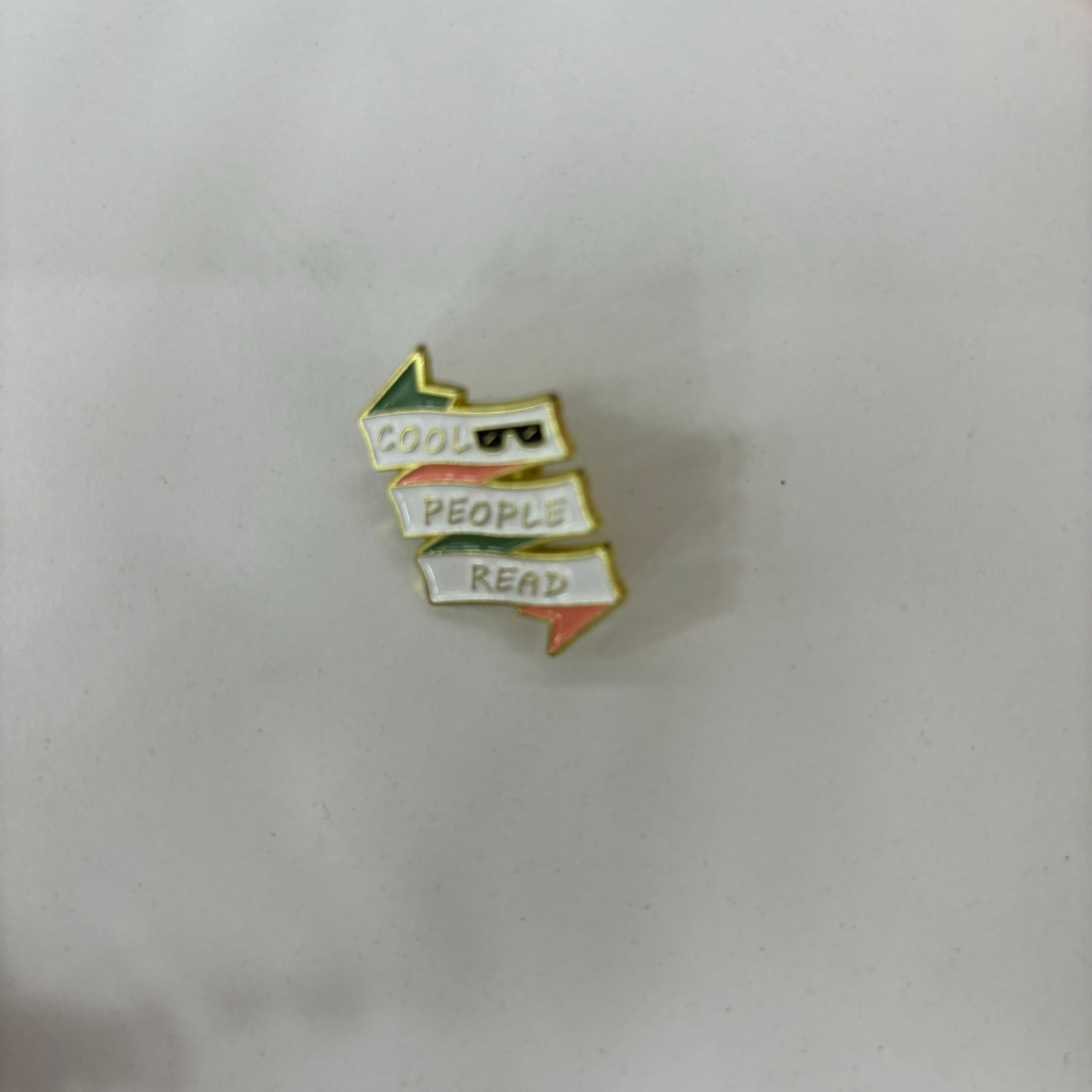 Cool People Read Enamil Pin