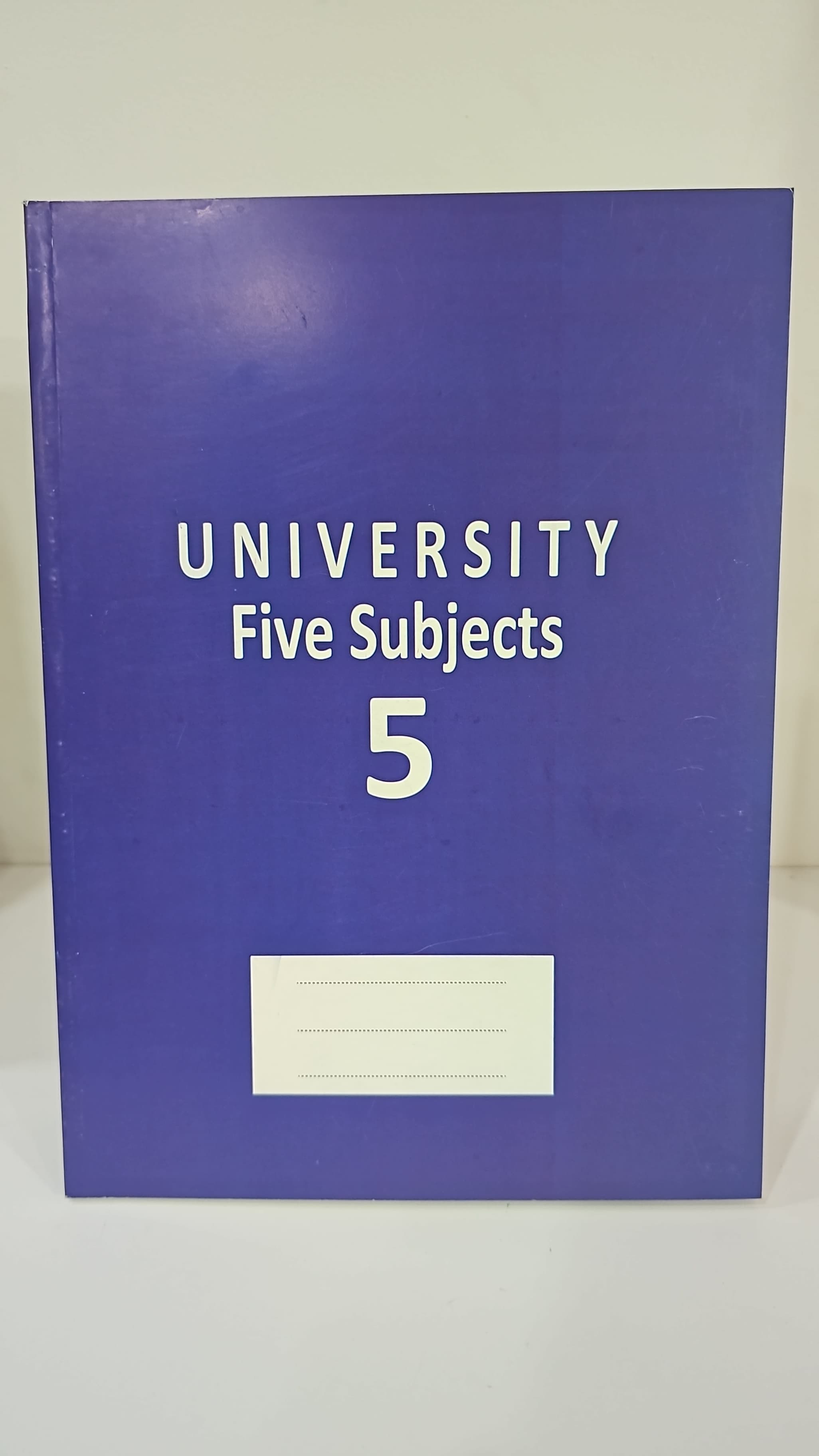 Copybook - A4 - 5 Subjects - Paperback - Single Line (Arabic) - 90 Pages - Opens from both Left and Right