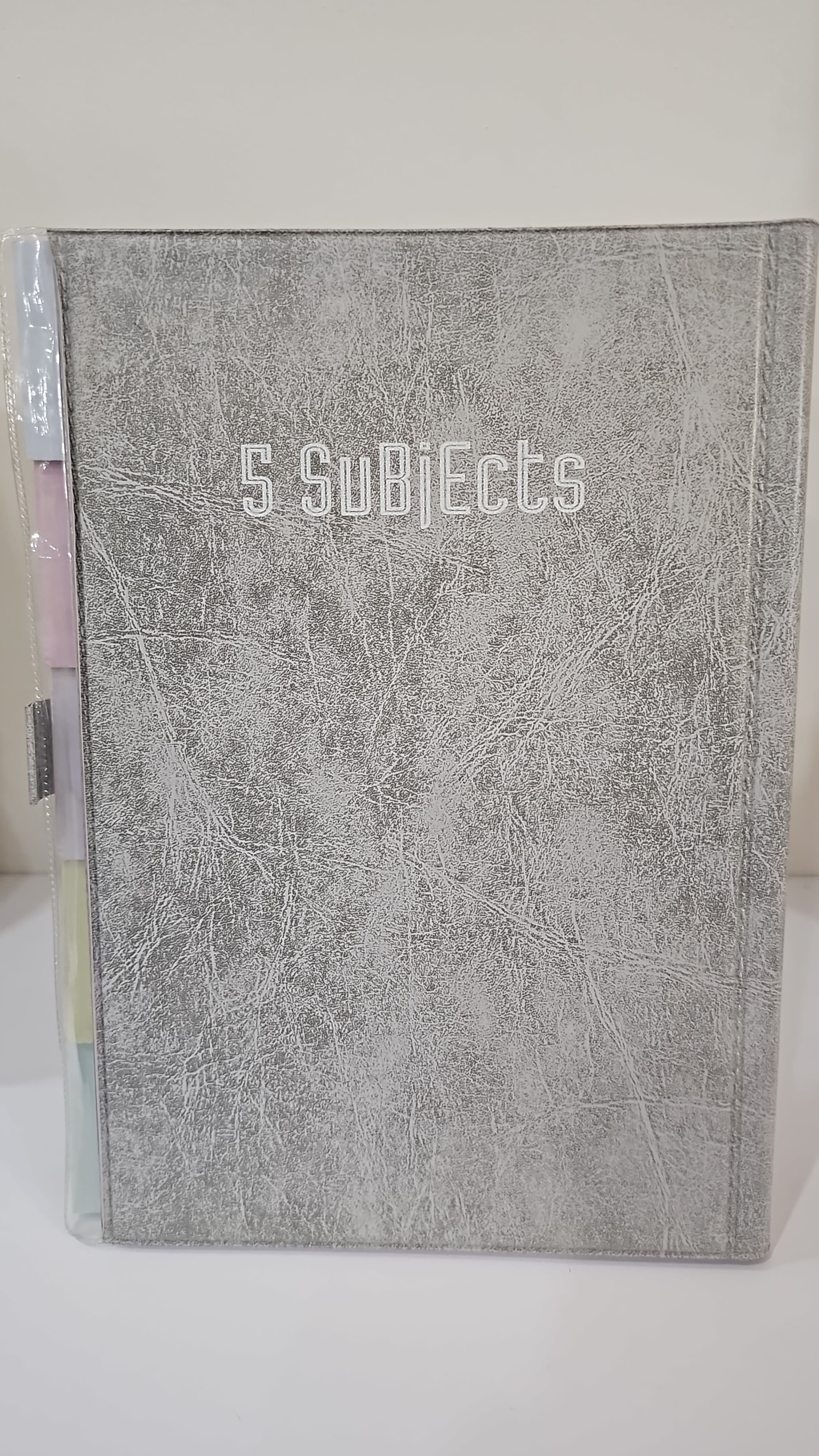 Copybook - A4 - 5 Subjects - Leather Cover - Single Line (Arabic) - 160 Pages - Opens From The Right